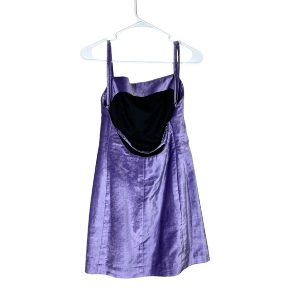 NWT Rag & Bone Juliette Velvet Violet Mini Dress Size 2 - Picture 5 of 11